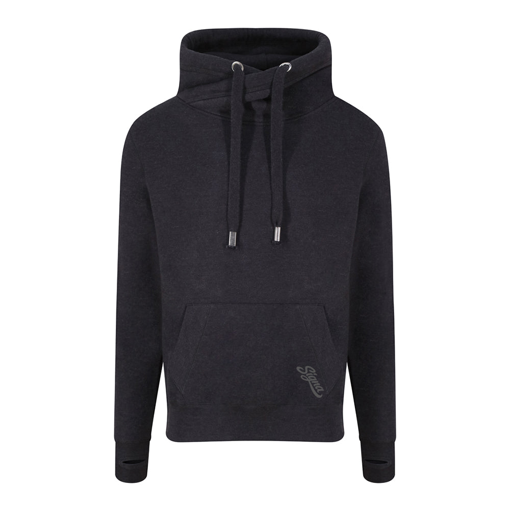 Cross Over Neck Hoodie