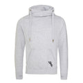 Sale Item - Cross Over Neck Hoodie - Light Grey