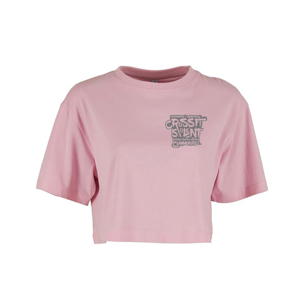 SOLENT CROSSFIT - Ladies Cropped T shirt - Community Print