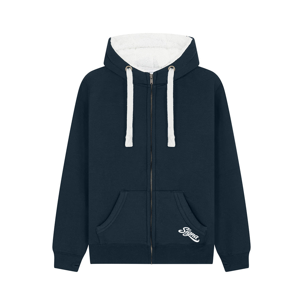 Fleece Lined Zip Up Hoodie