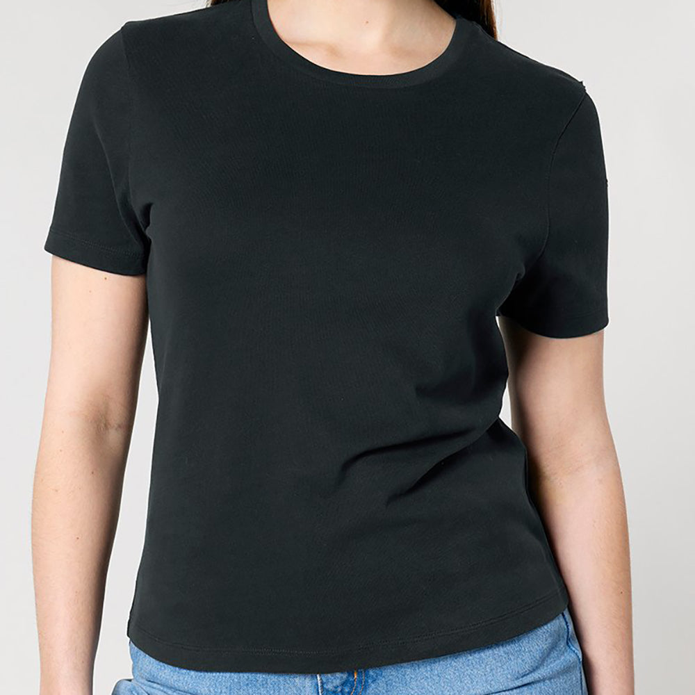 SALE ITEM - PREMIUM LADIES CUT T SHIRT - BLACK