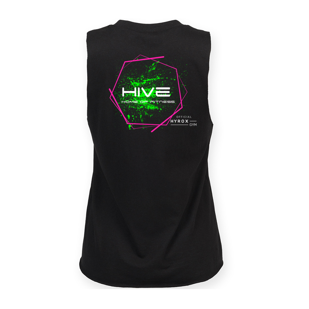 Hive - Ladies high neck muscle vest