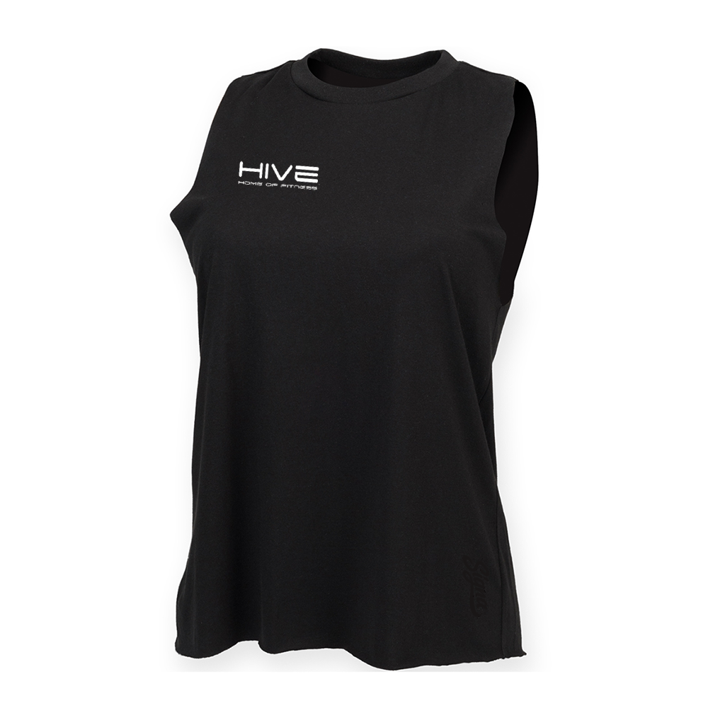 Hive - Ladies high neck muscle vest