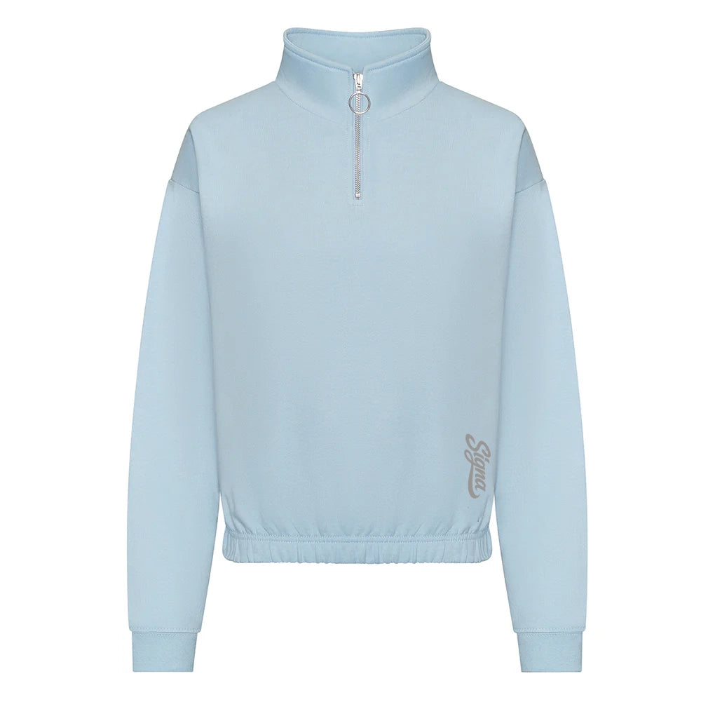 Cropped 1/4 zip Sweatshirt