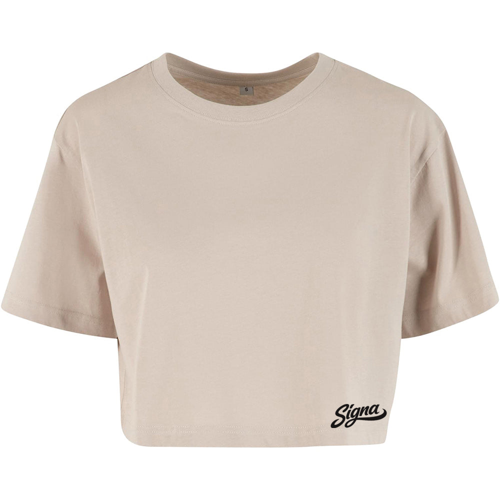Ladies Cropped T shirt - Small base print