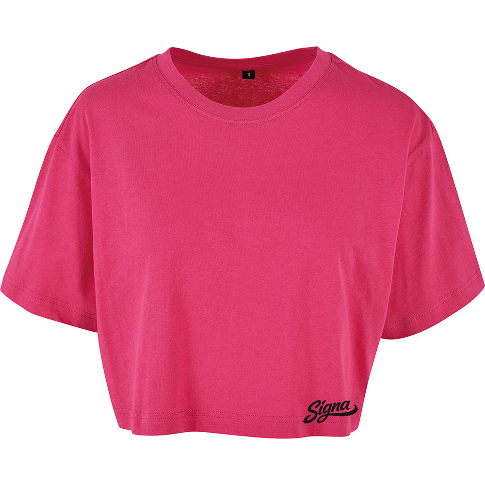 Ladies Cropped T shirt - Small base print