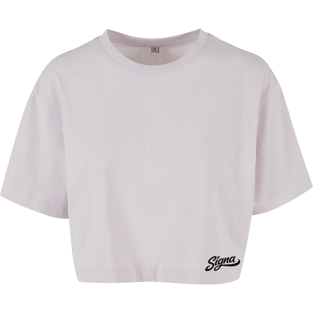 Ladies Cropped T shirt - Small base print