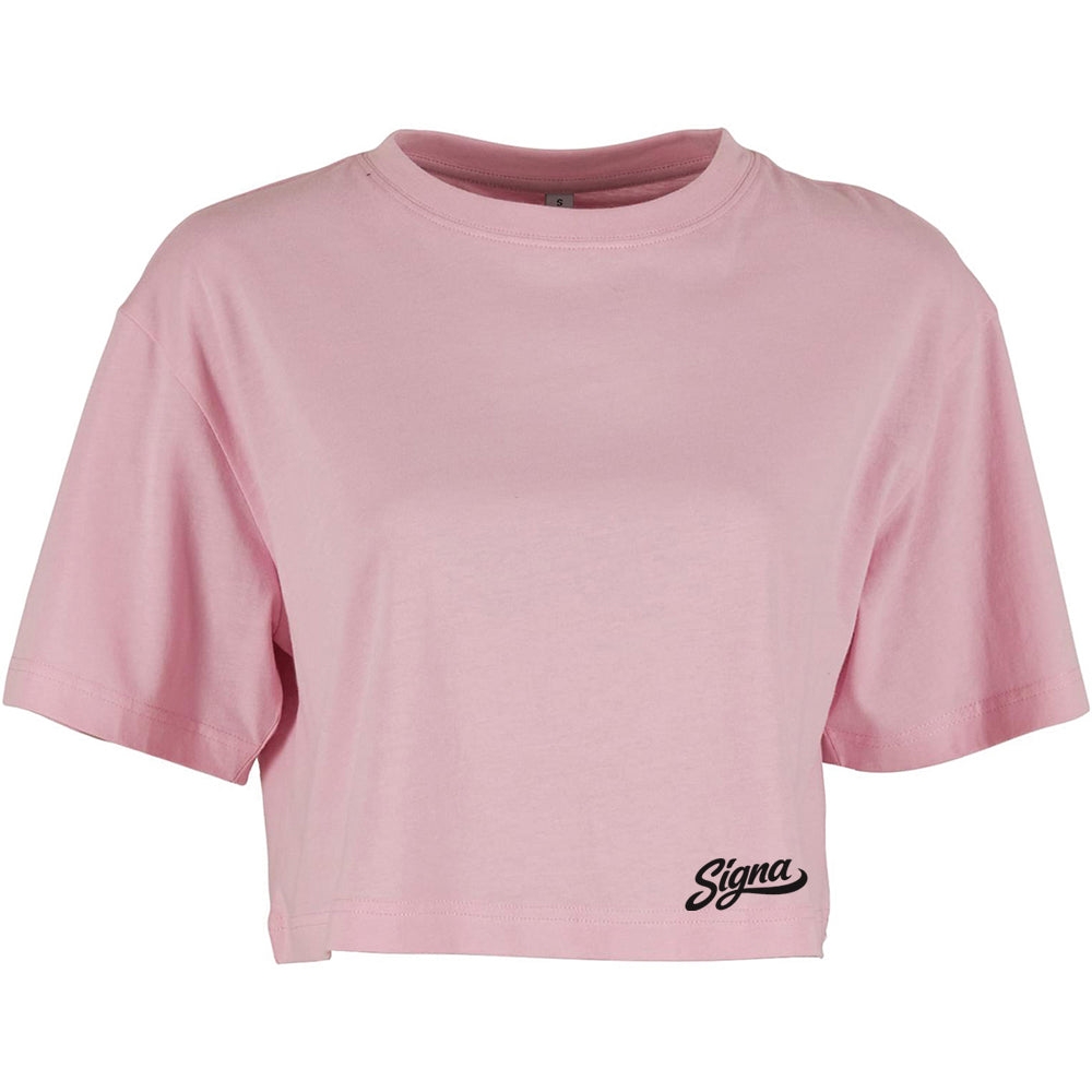 Ladies Cropped T shirt - Small base print
