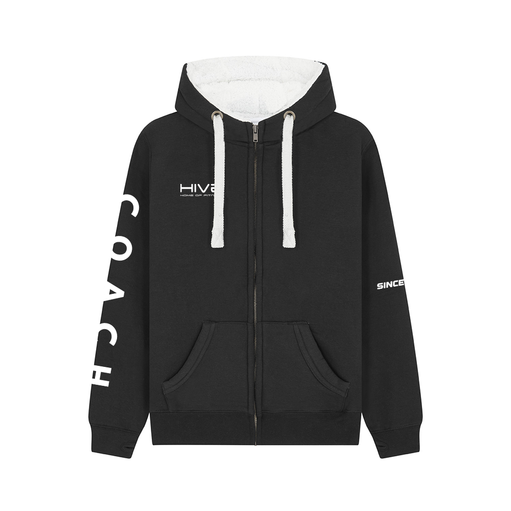 Hive - Fleece lined zip up hoodie - COACH ONLY