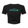 CrossFit Fixus - Twisted Crop T shirt - Glitter Print