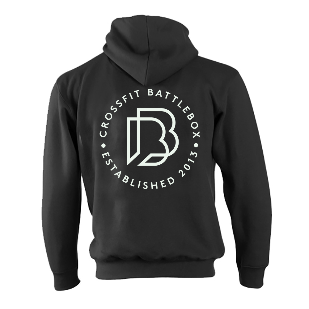 Battle Box Fleece Lined Zip Up Hoodie