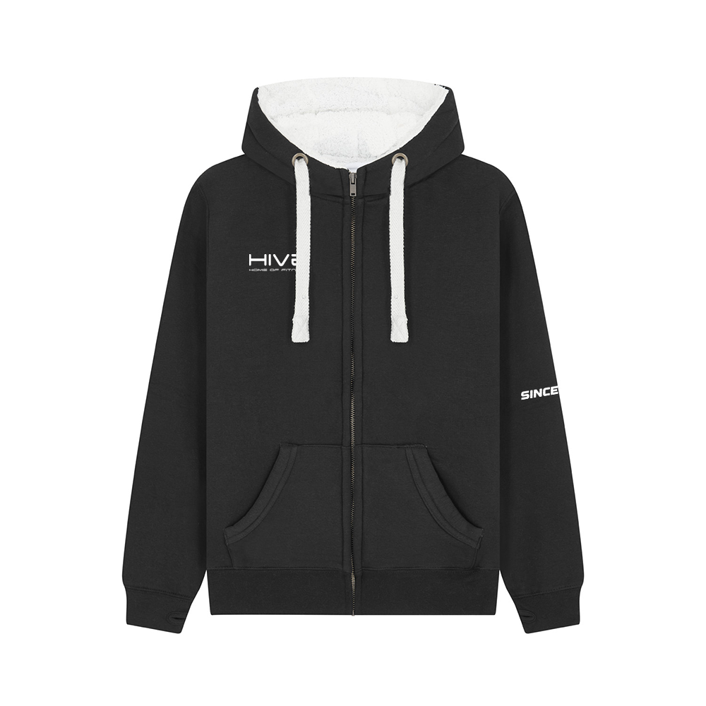 Hive - Fleece lined zip up hoodie
