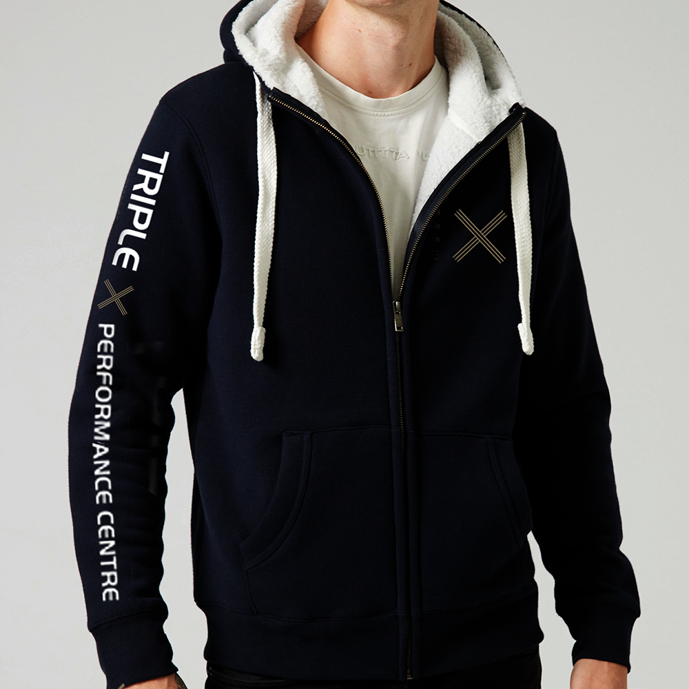 Triple X Performance Centre - Fleece Lined Zip Up Hoodie