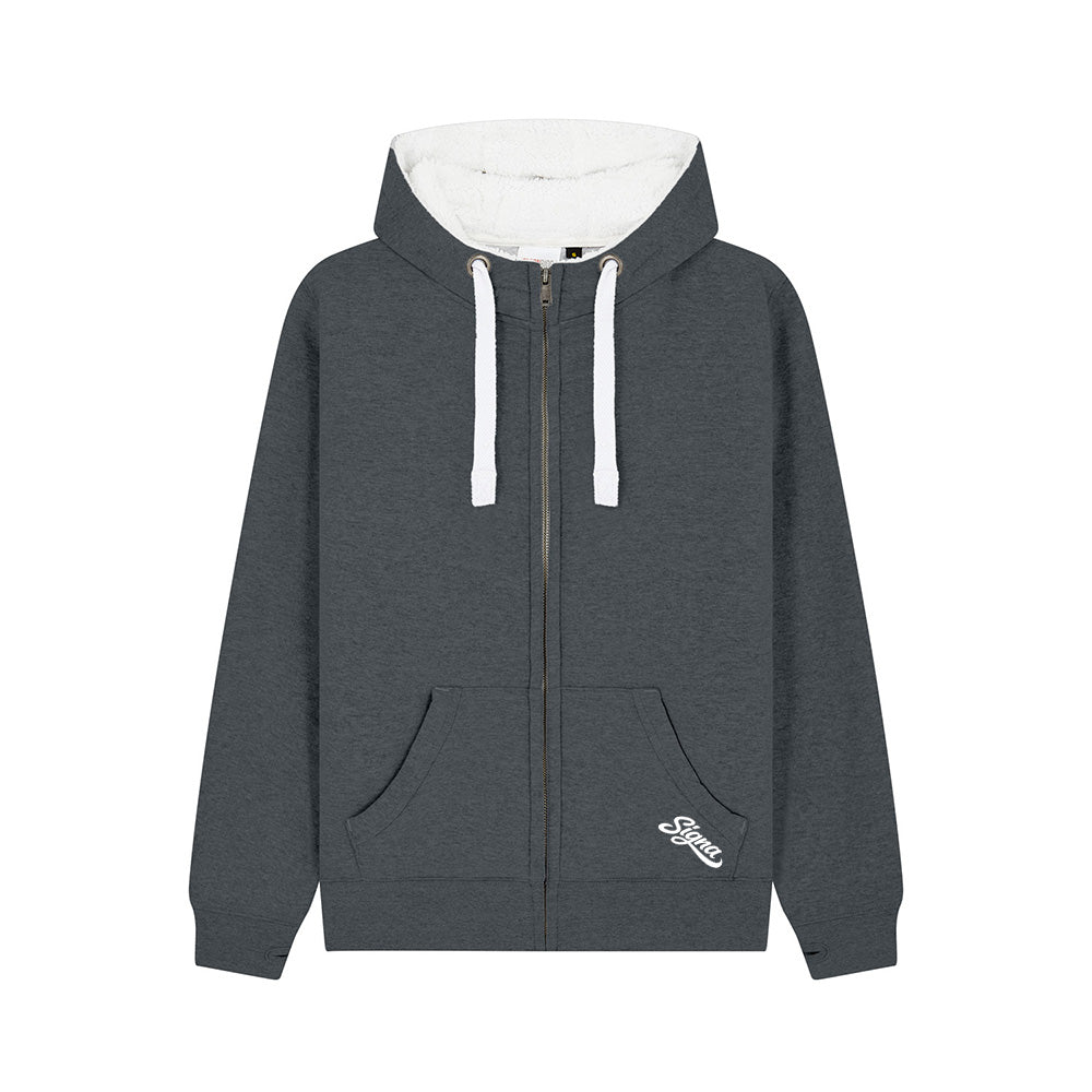 Fleece Lined Zip Up Hoodie