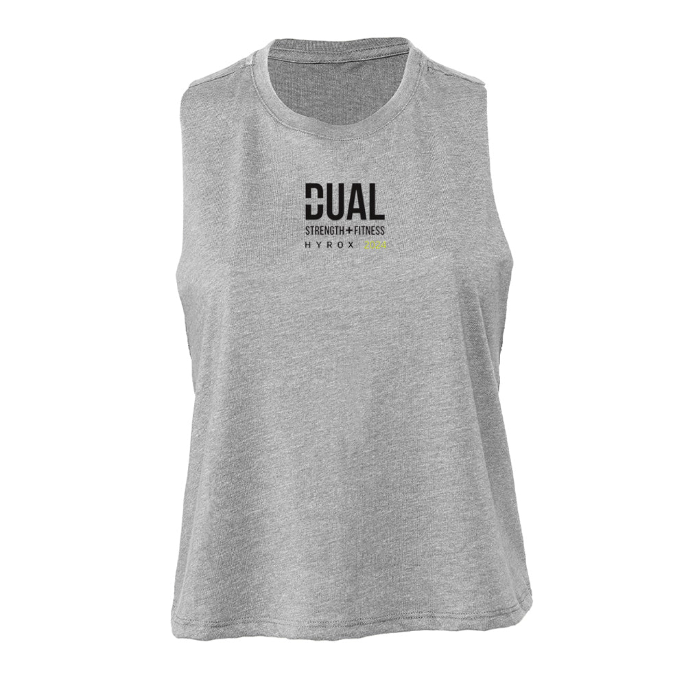 Dual Fitness Cropped Racer Back Vest for Hyrox