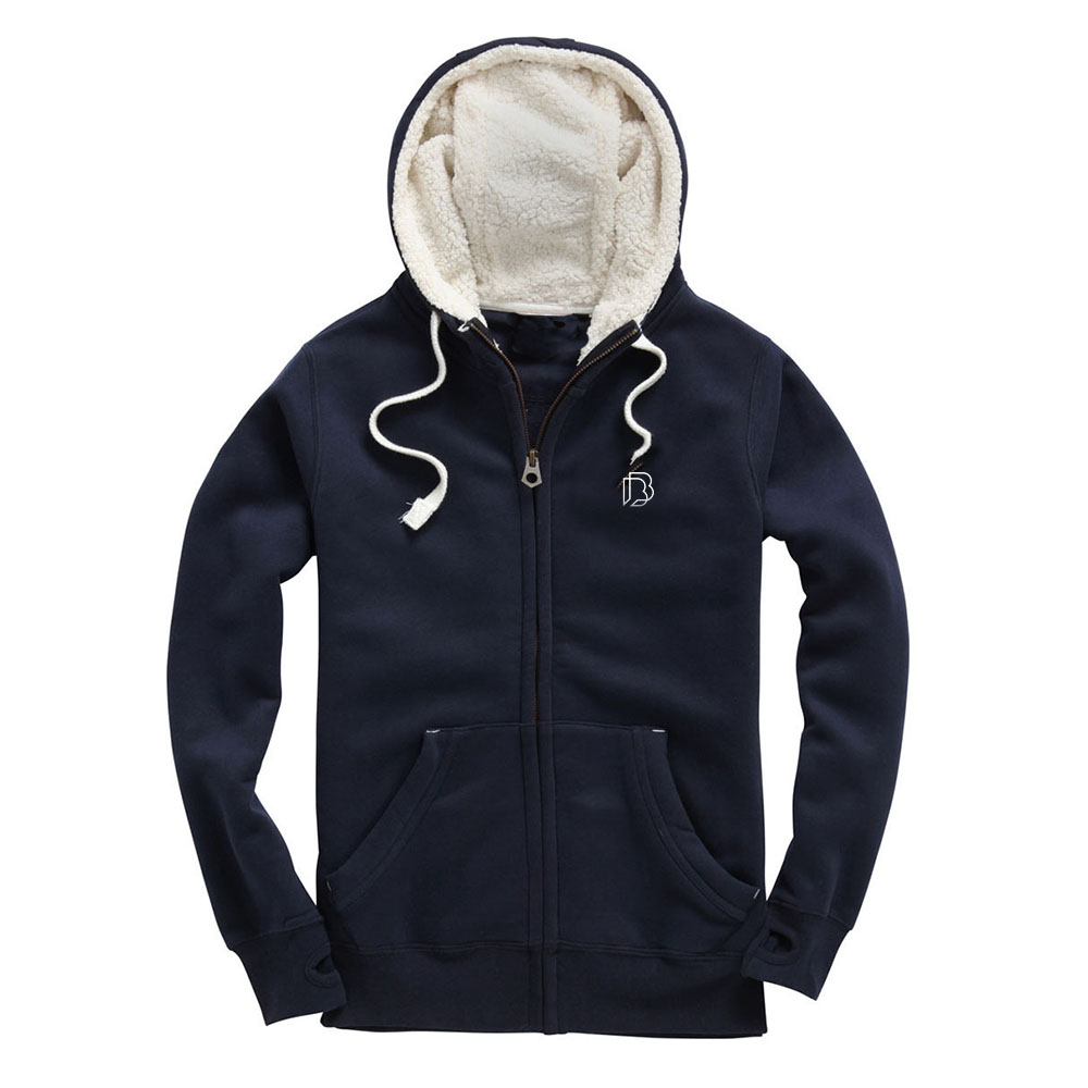 Battle Box Fleece Lined Zip Up Hoodie