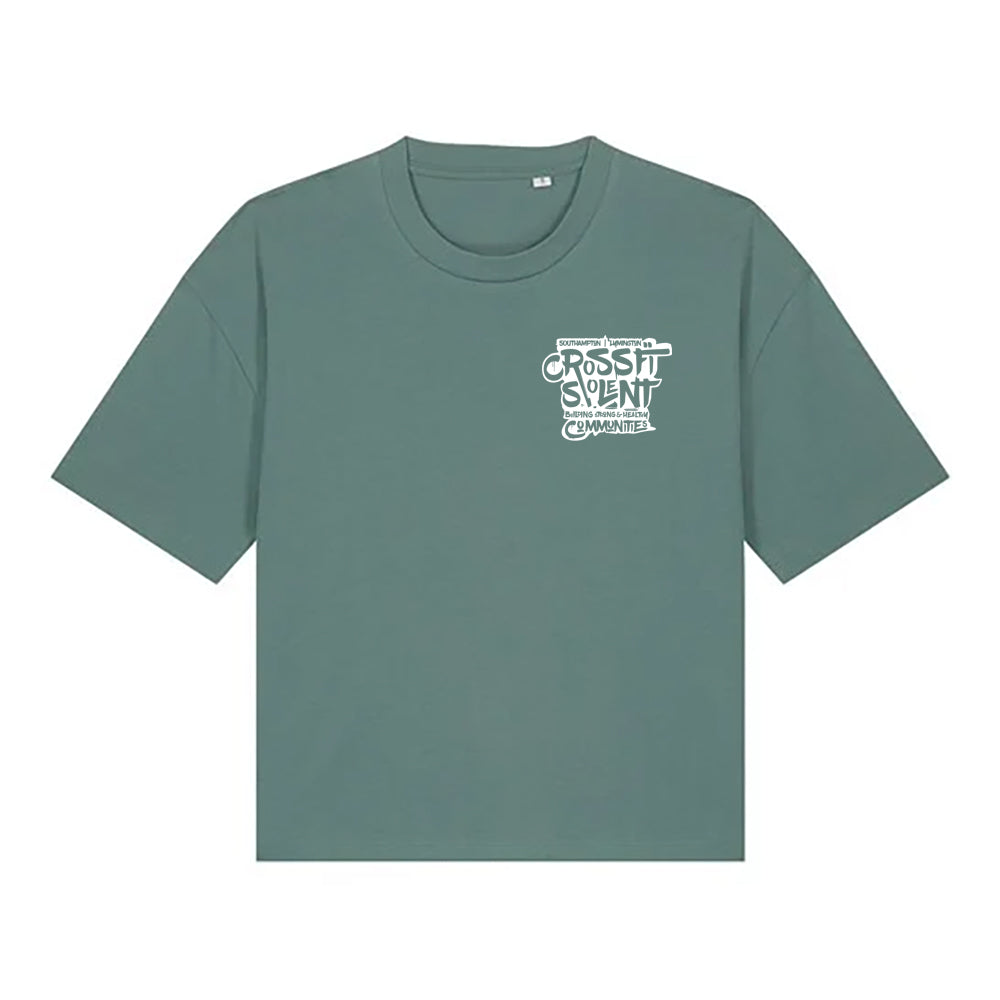 SOLENT CROSSFIT - Ladies Boxy T shirt - Community Print T Shirt