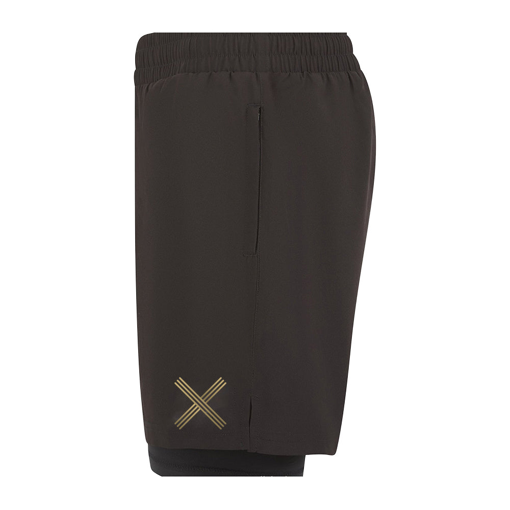 Triple X Performance Centre - mens double layer gym shorts