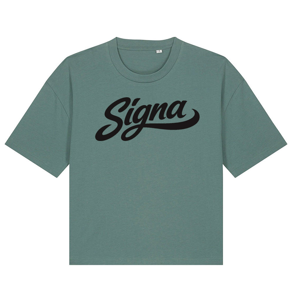 Boxy short T shirt - Large Print