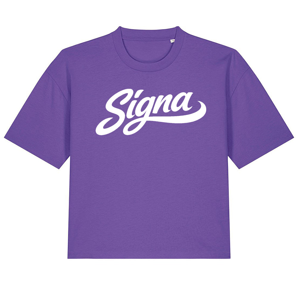 Boxy short T shirt - Large Print