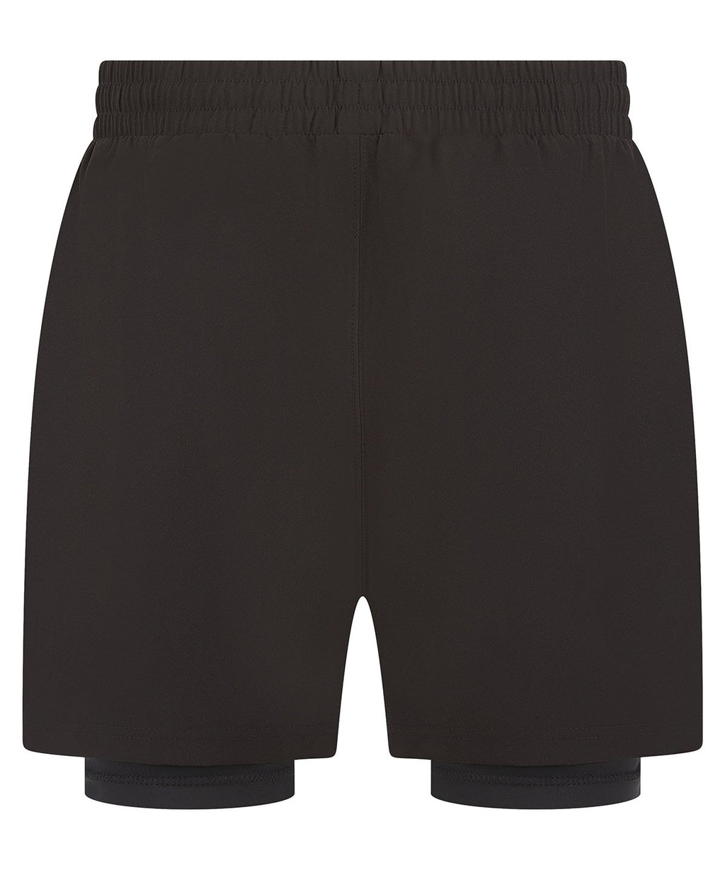 Triple X Performance Centre - mens double layer gym shorts